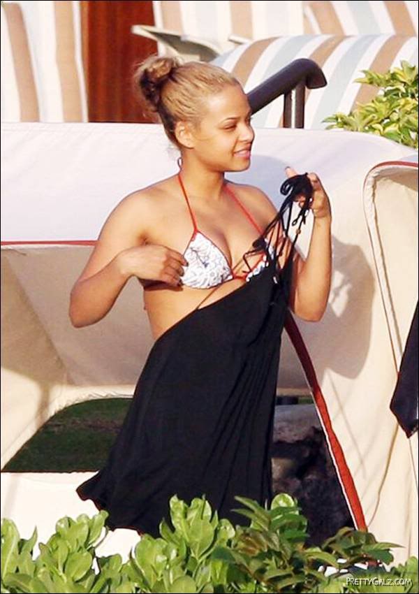 Christina Milian in Bikini in Hawaii
