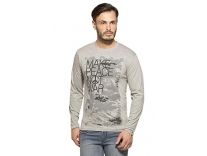 (Size: S) Alan Jones Clothing Men’s Slim Fit T-Shirt (STC-PEACE-S_Grey_Small) Rs. 249