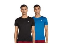 Amazon Brand – Symactive Men’s Regular T-Shirt (SYSP-01-PO2_Matte Teal + Black Small) Rs. 335