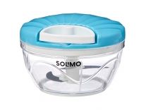 Amazon Brand – Solimo Plastic 500 ml Large Vegetable Chopper with 3 Blades, Blue Rs. 199