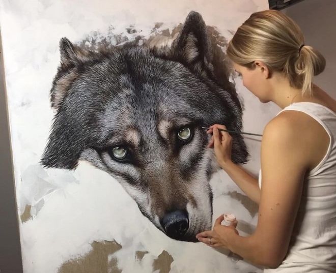 An Artist Makes Remarkable HyperRealistic Wildlife Paintings