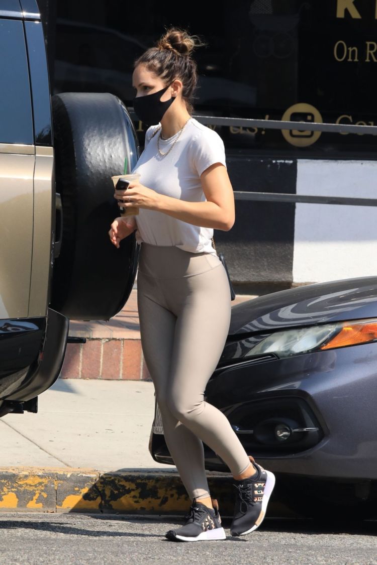 Katharine McPhee Spotted In Tights Out In West Hollywood