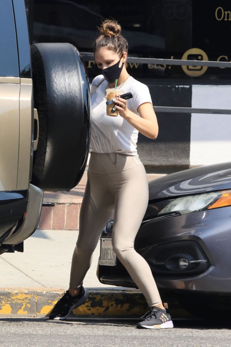 Katharine McPhee Spotted In Tights Out In West Hollywood