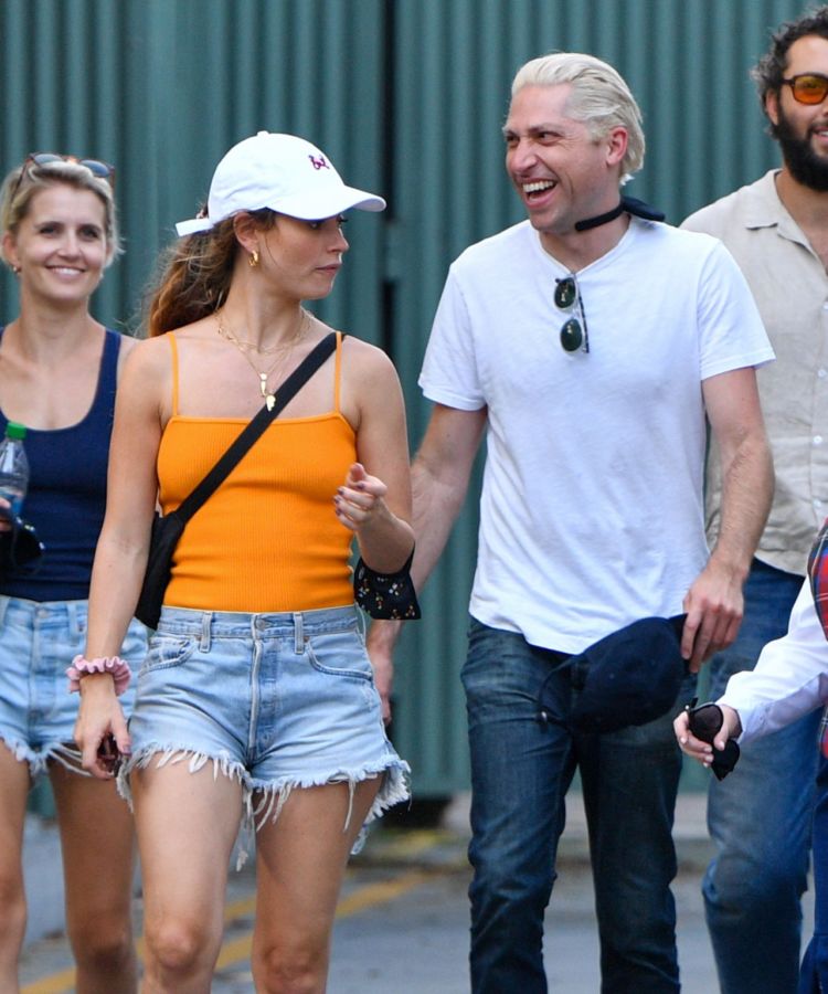 Lily James Candids At Disneyland In Anaheim