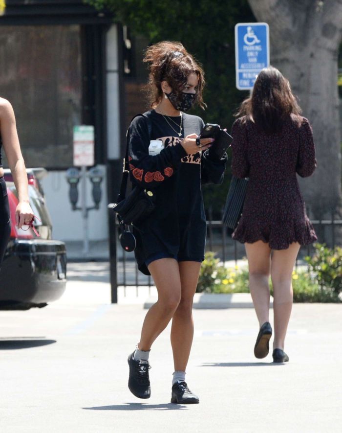 Vanessa Hudgens Candids While Leaving A Gym In Los Angeles