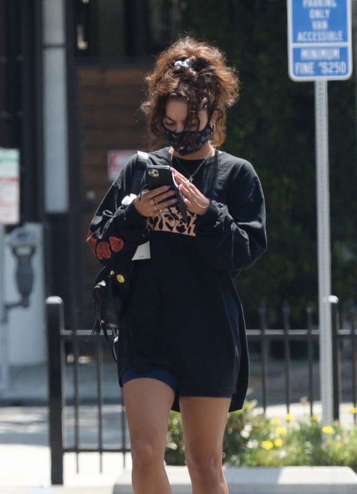 Vanessa Hudgens Candids While Leaving A Gym In Los Angeles