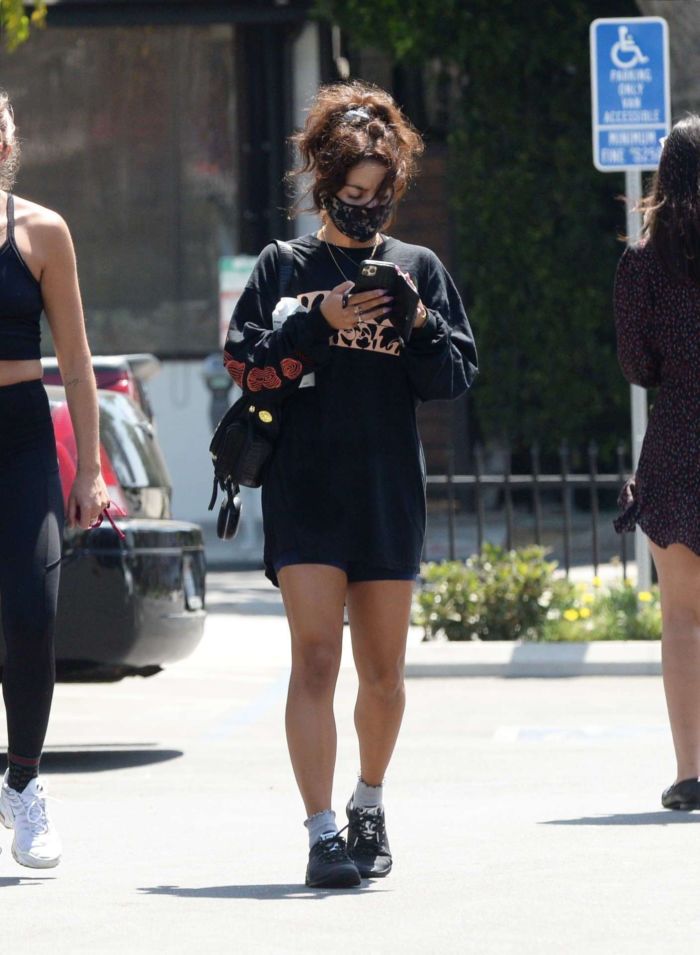 Vanessa Hudgens Candids While Leaving A Gym In Los Angeles