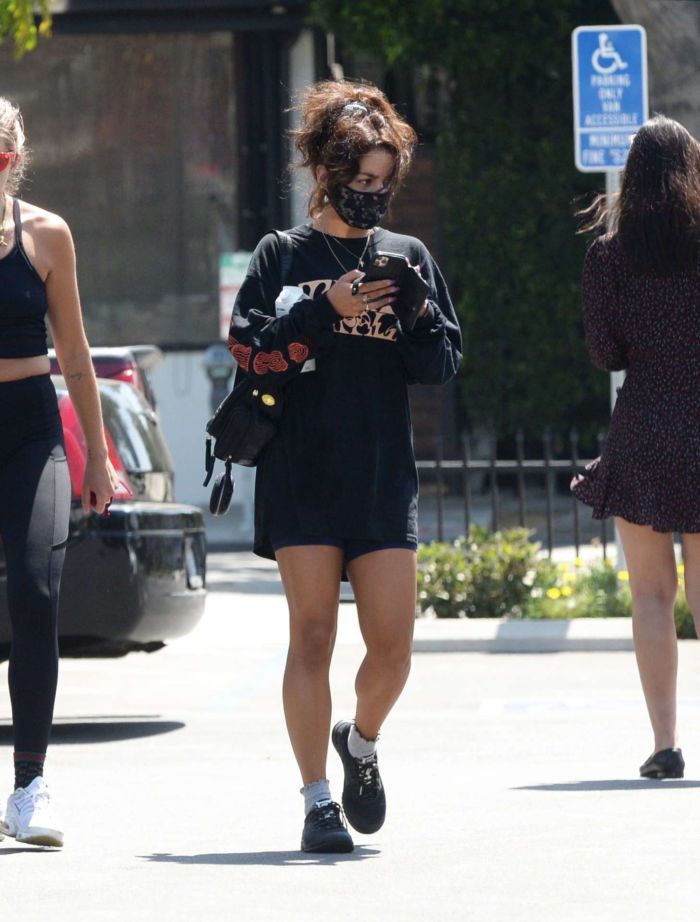 Vanessa Hudgens Candids While Leaving A Gym In Los Angeles