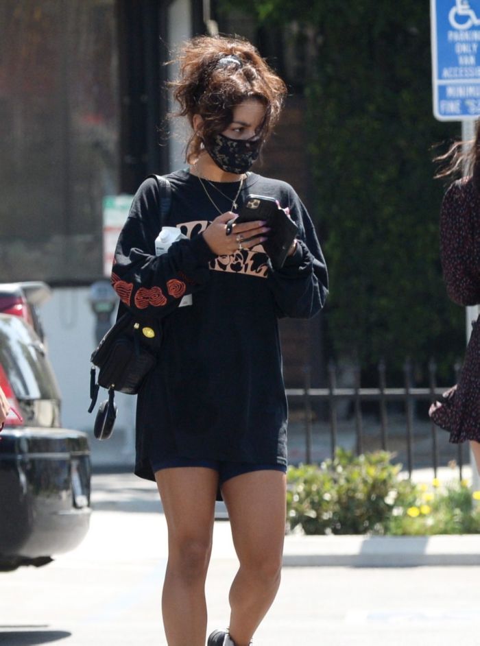 Vanessa Hudgens Candids While Leaving A Gym In Los Angeles