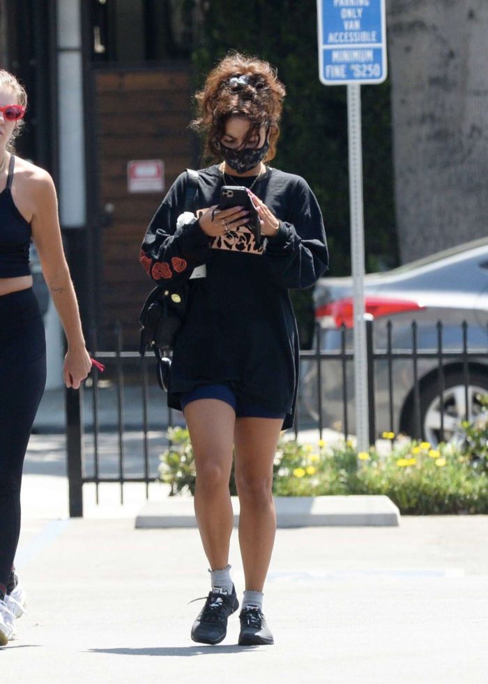 Vanessa Hudgens Candids While Leaving A Gym In Los Angeles