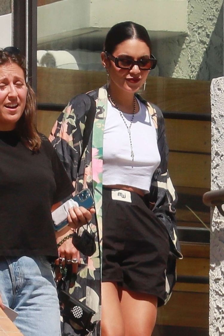 Vanessa Hudgens Spotted Leaving A Hotel In Los Angeles