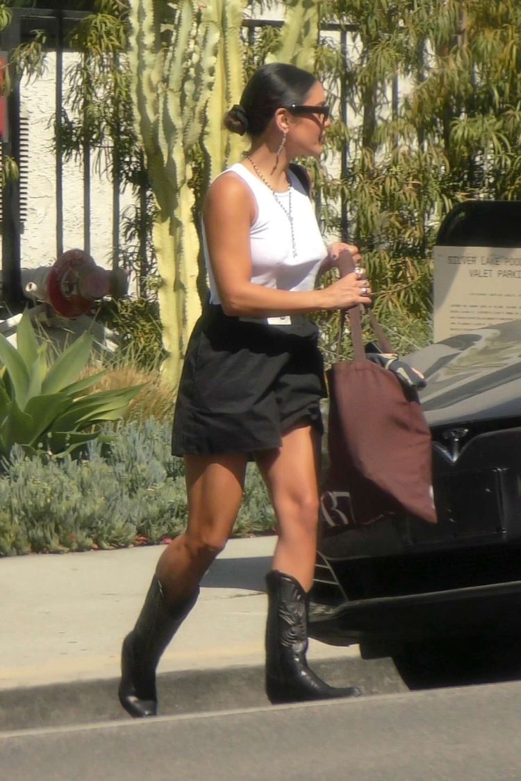 Vanessa Hudgens Spotted Leaving A Hotel In Los Angeles