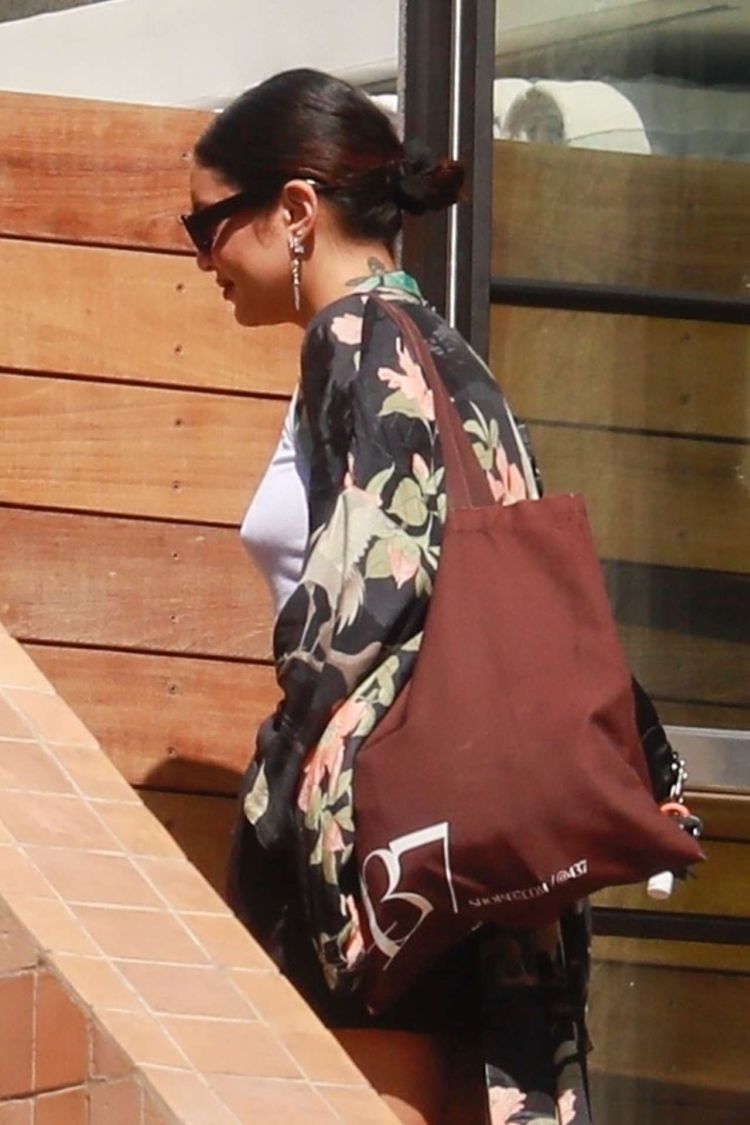 Vanessa Hudgens Spotted Leaving A Hotel In Los Angeles