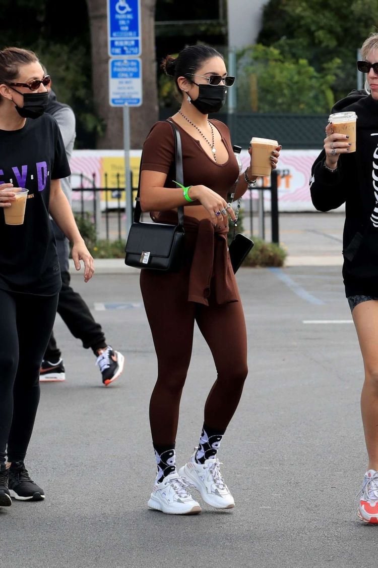 Vanessa Hudgens And GG Magree Outside Dogpound Gym In West Hollywood