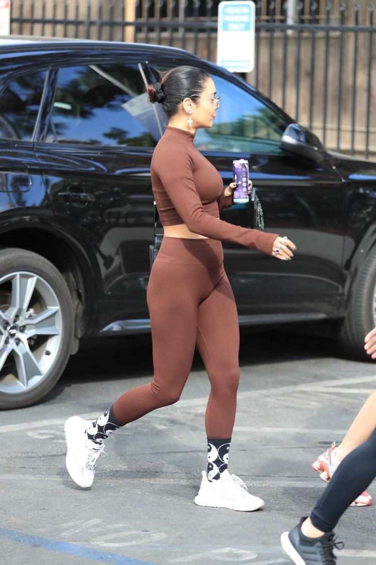 Vanessa Hudgens And GG Magree Outside Dogpound Gym In West Hollywood