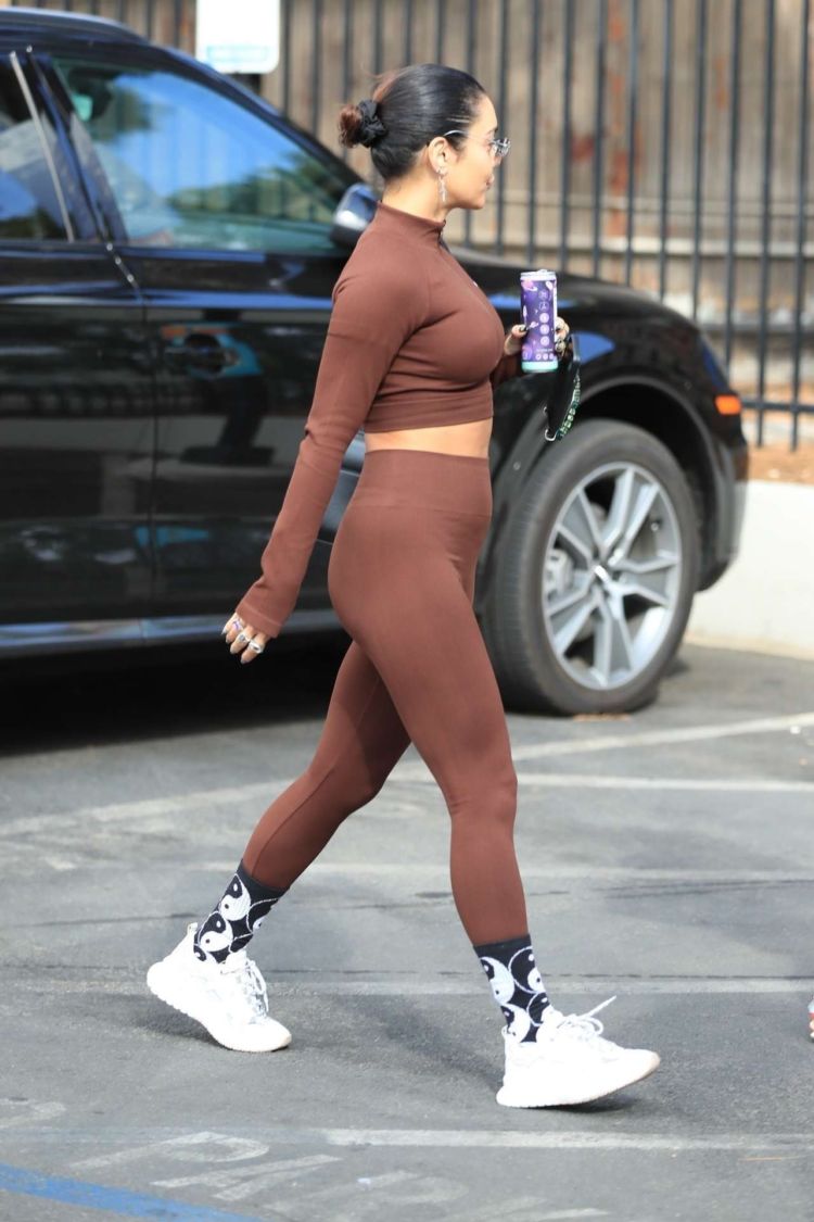 Vanessa Hudgens And GG Magree Outside Dogpound Gym In West Hollywood