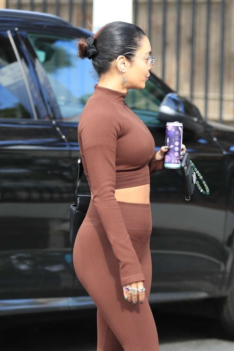 Vanessa Hudgens And GG Magree Outside Dogpound Gym In West Hollywood