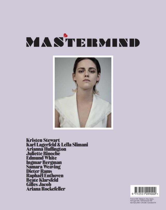 Kristen Stewart Shoots For Mastermind Magazine September 2018