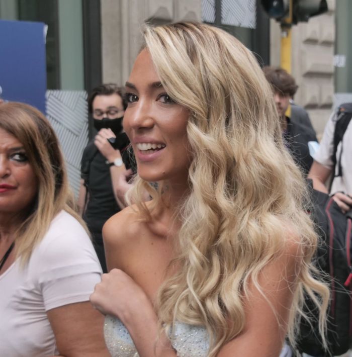 Alice Campello Morata At Ermanno Scervino Fashion Show In Milan