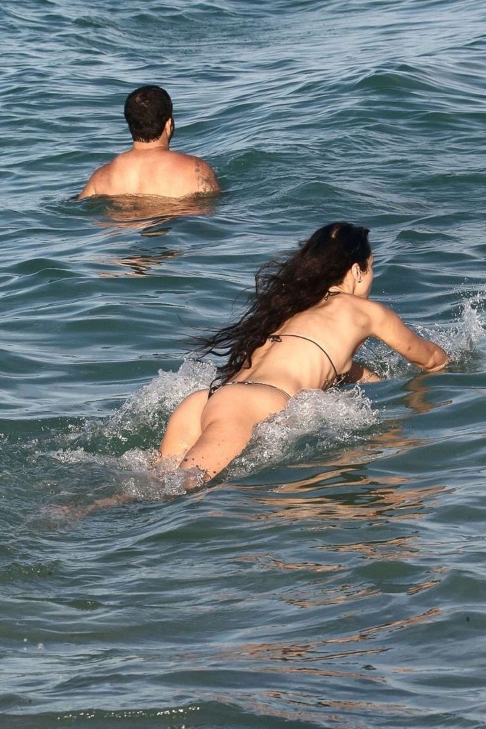 Bella Hadid Vacationing In A Bikini At A Beach In Miami