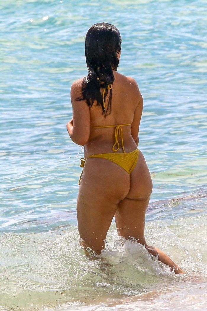 Camila Cabello Makes A Splash In A Mustard Bikini At A Beach In Miami