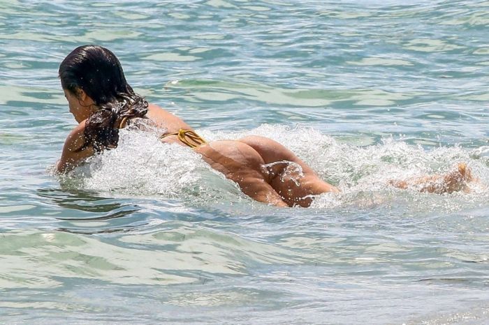 Camila Cabello Makes A Splash In A Mustard Bikini At A Beach In Miami