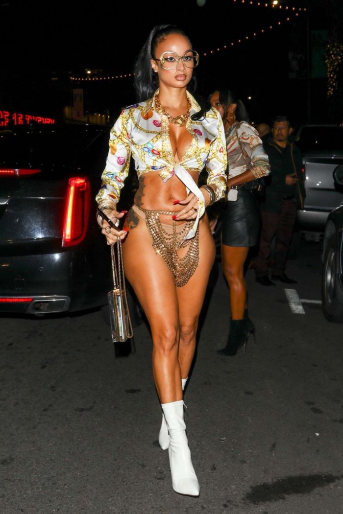 Draya Michele In A Skimpy Outfit At Goya Studios Sound Stage In Los Angeles