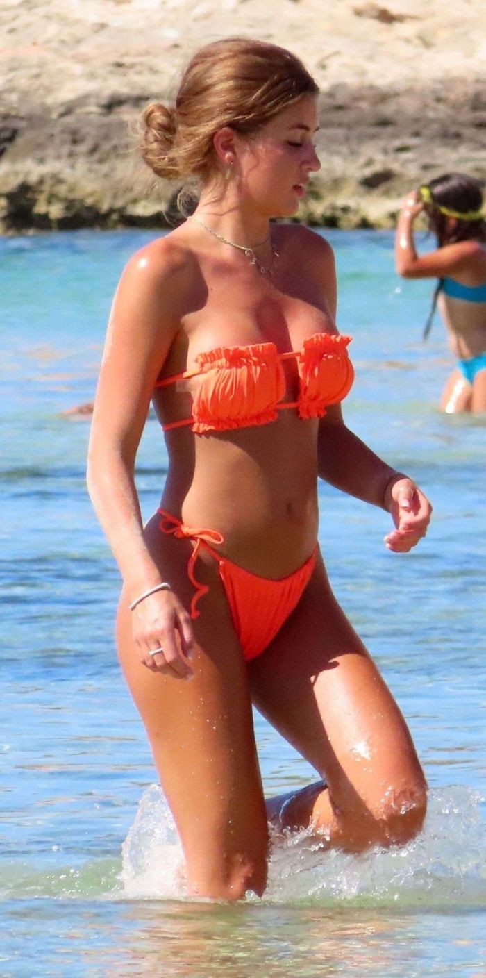 Francesca Allen, Georgia Steel And Elma Pazar Vacationing In Bikini Out In Ibiza