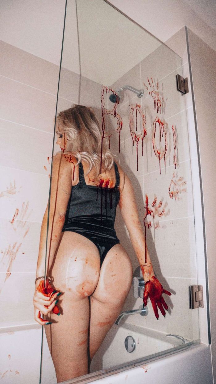 Jordyn Jones In A Black Swimsuit For Her Latest Bathtub Photoshoot