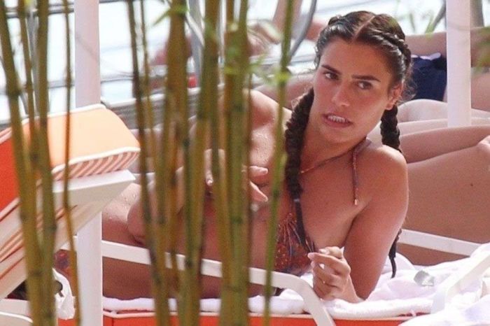 Philine Roepstorff Having Fun In A Bikini On A Yacht In Tremezzo
