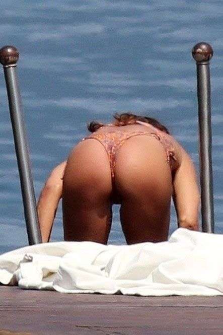 Philine Roepstorff Having Fun In A Bikini On A Yacht In Tremezzo