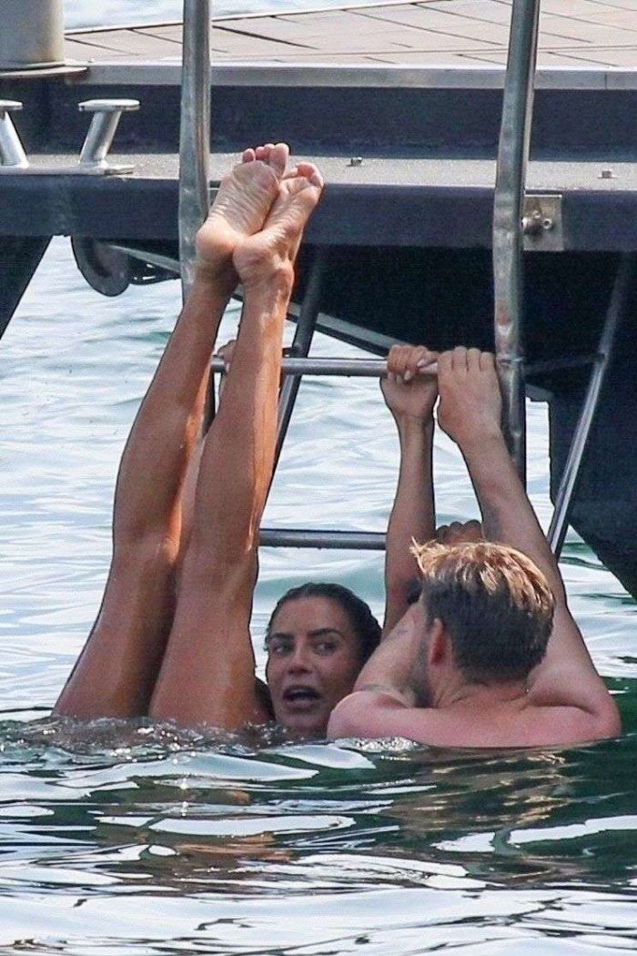 Philine Roepstorff Having Fun In A Bikini On A Yacht In Tremezzo