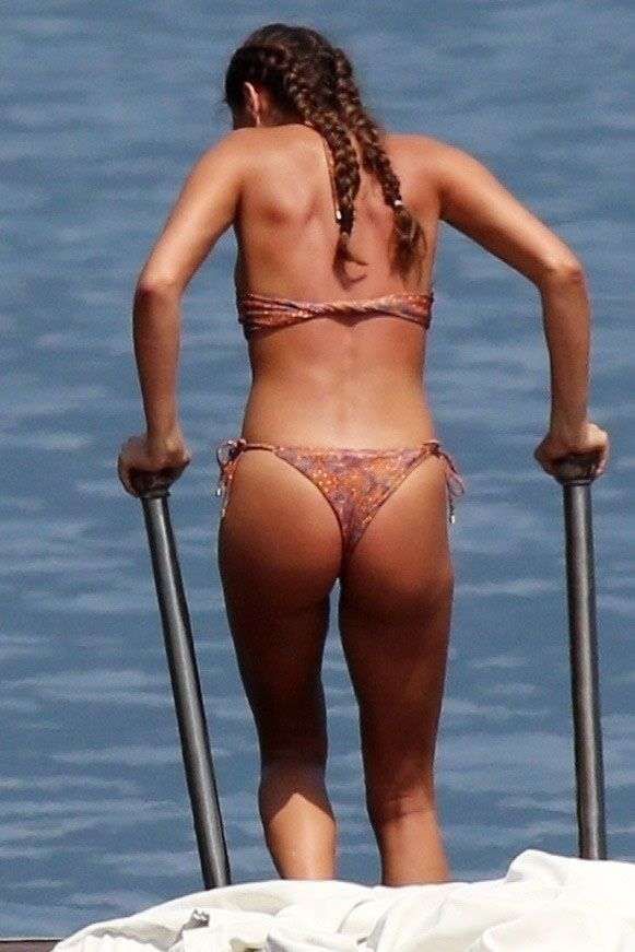 Philine Roepstorff Having Fun In A Bikini On A Yacht In Tremezzo
