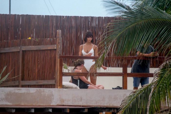 Rachel Cook Candids In A Swimsuit At The Beach In Tulum