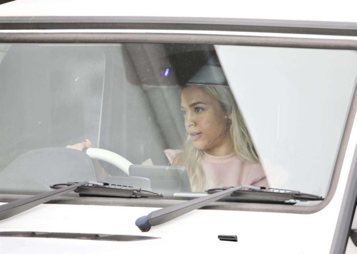 Tammy Hembrow Candids In Tights At A Gas Station In Gold Coast