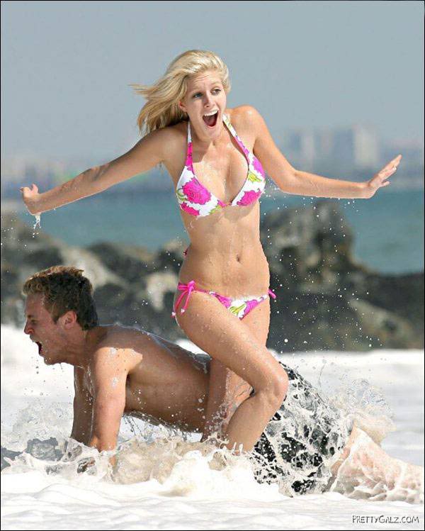 Heidi Montag in Floral Bikini